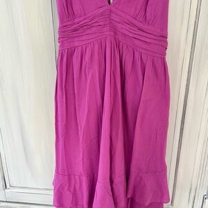 Abercrombie & Fitch Vibrant Pink Maxi Dress
